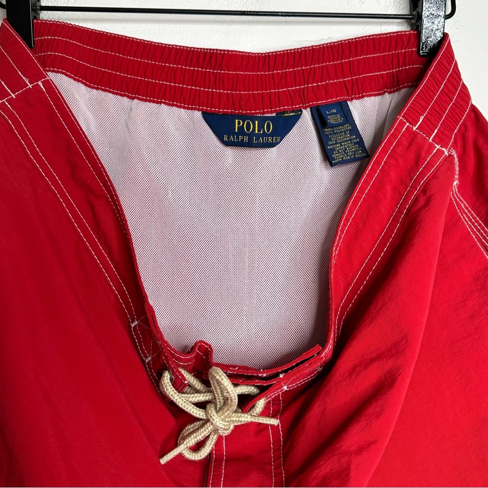 Polo Ralph Lauren Men’s Red Swim Trunks Size Large - Picture 2 of 13